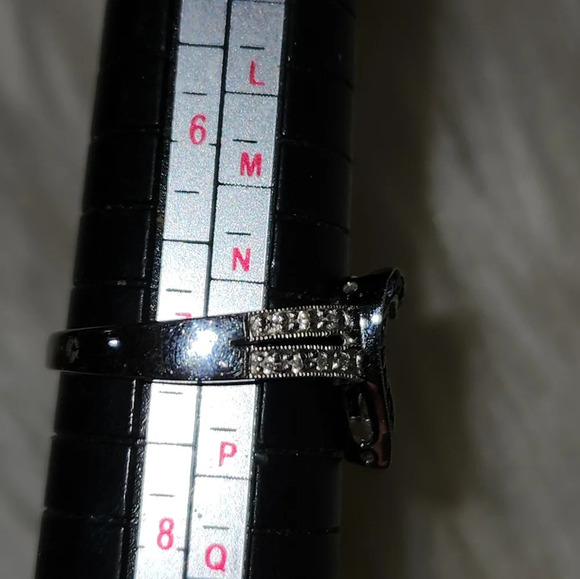 Vintage white gold and sapphire ring.7 - Picture 5 of 10